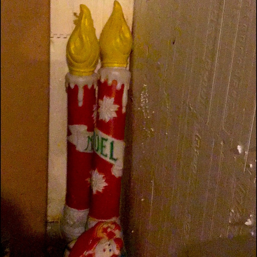 Antique Christmas candle lights.